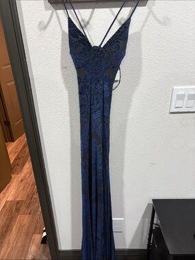 Windsor Navy Floral Lace Dress